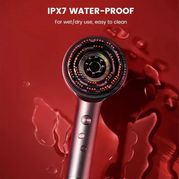 𝐳𝐞𝐞𝐧𝐚𝐡 𝐦𝐚𝐫𝐤𝐞𝐭™ Scalp Massager Brush (Red) – فرشاة تدليك فروة الرأس (حمراء)